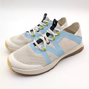 OluKai Huia Lace-Up Sneaker Shoes Women's White/Blue Size USW7.5 EU37.5